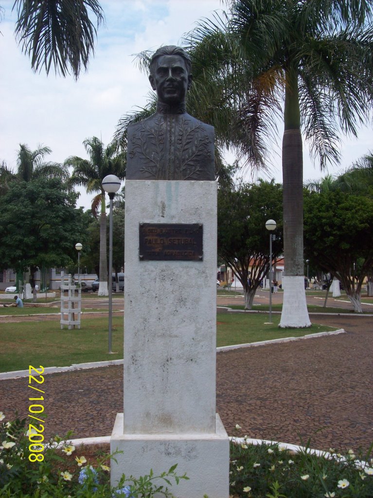 Tatuí -SP Estatua de PAULO SETUBAL by Lauriana