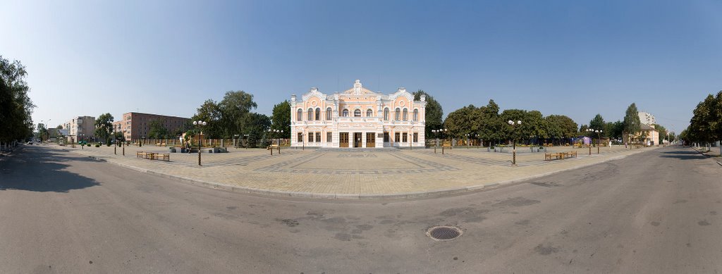 Theater Square in Pryluky. Театральна площа у Прилуках. by djcrok