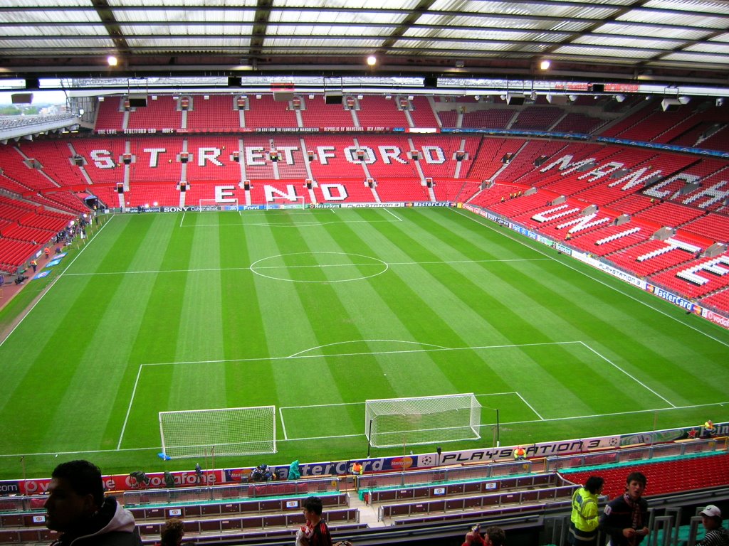 Old Trafford. Stretford End from East stand by Giumbolorossonero