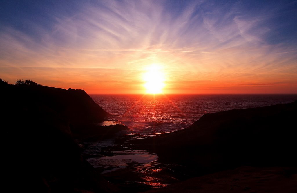 Sunset at Cape Kiwanda Oregon by © Michael Hatten http://www.sacred-earth-stud