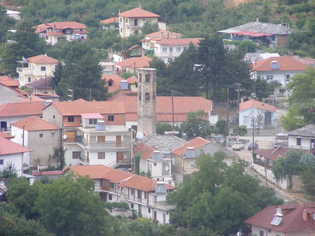 Πλατεία Αρχαγγέλου - Het dorpsplein van Archangelos by G.Tentzerakis