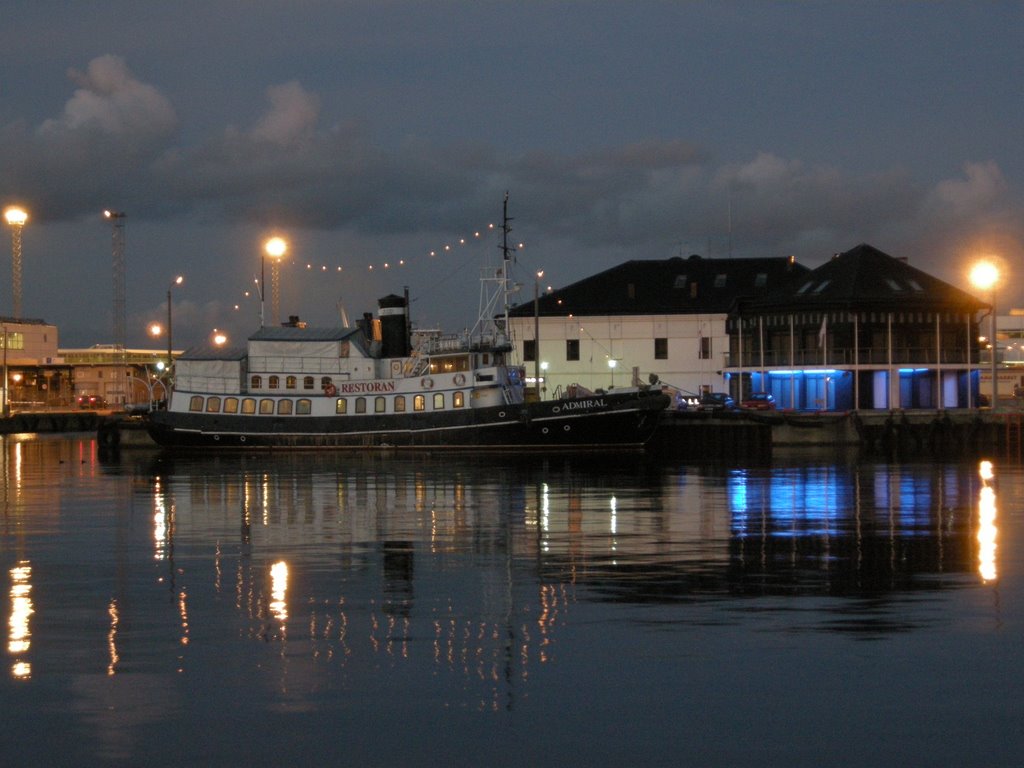 Tallinn harbour by night by Quentin Gantier