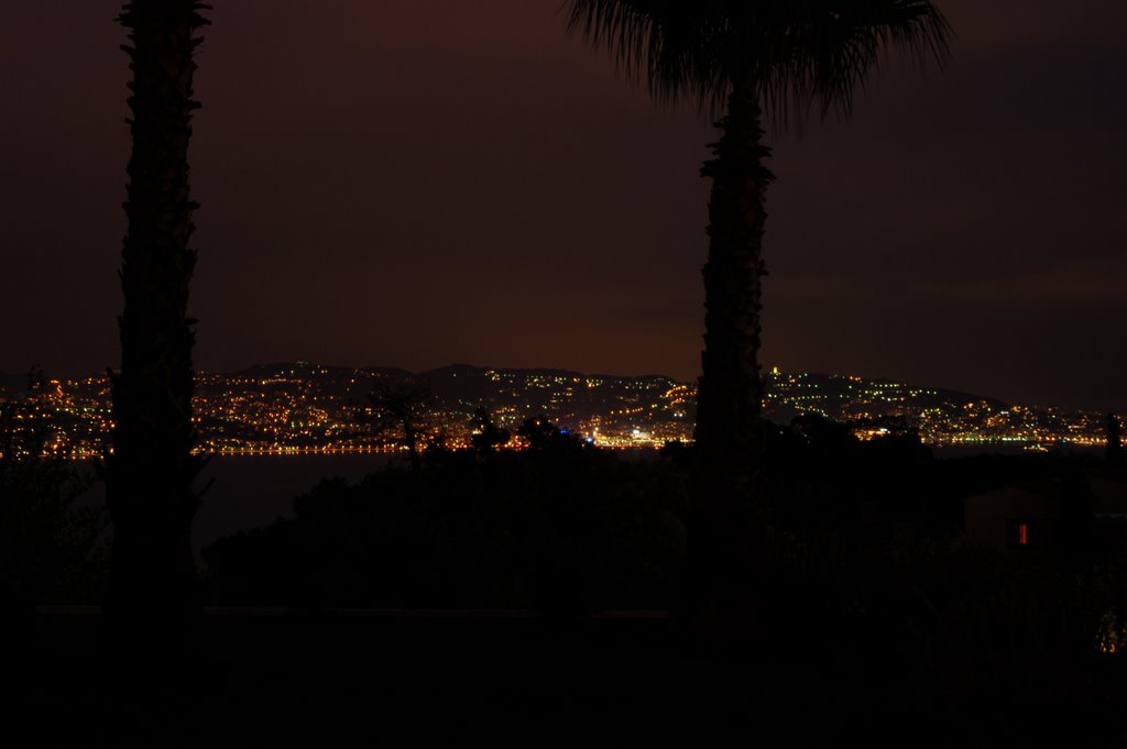 Cannes by night. View from Théoule-sur-Mer by S. Sietsma