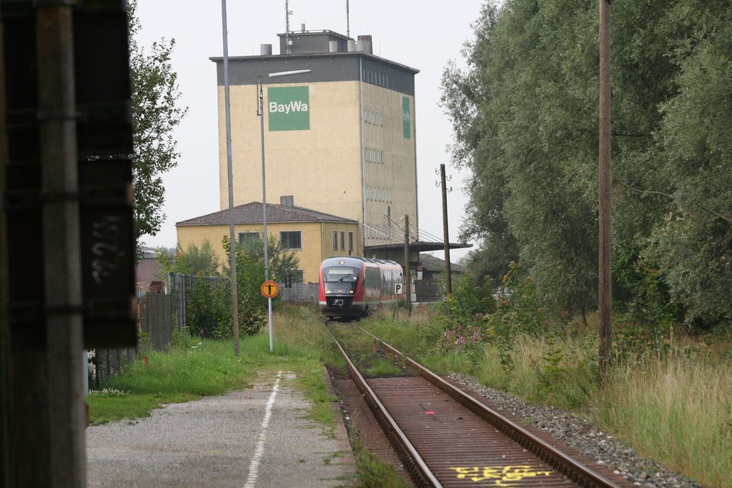 Bahnhof Pretzfeld mit BayWa-Lager (pb) by peter biewald