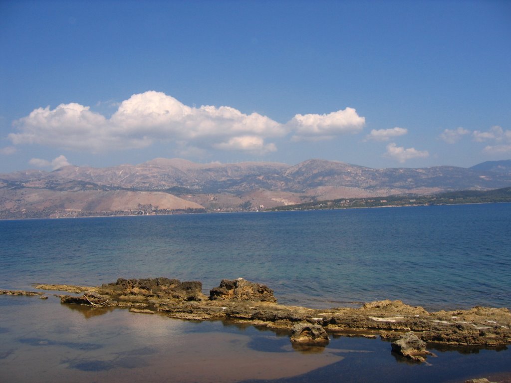 Lepeda beach rocks, Paliki, Kefalonia by J.Lowe