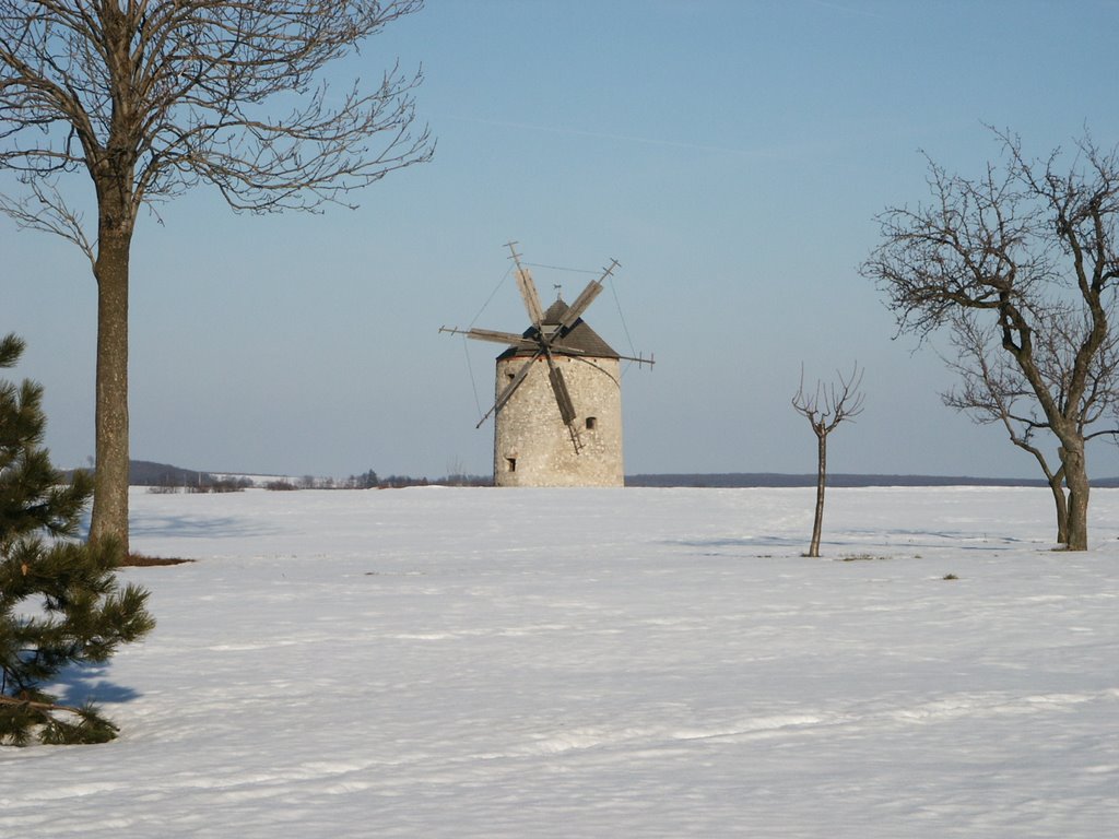 Old Mill in winter by Mark Olah