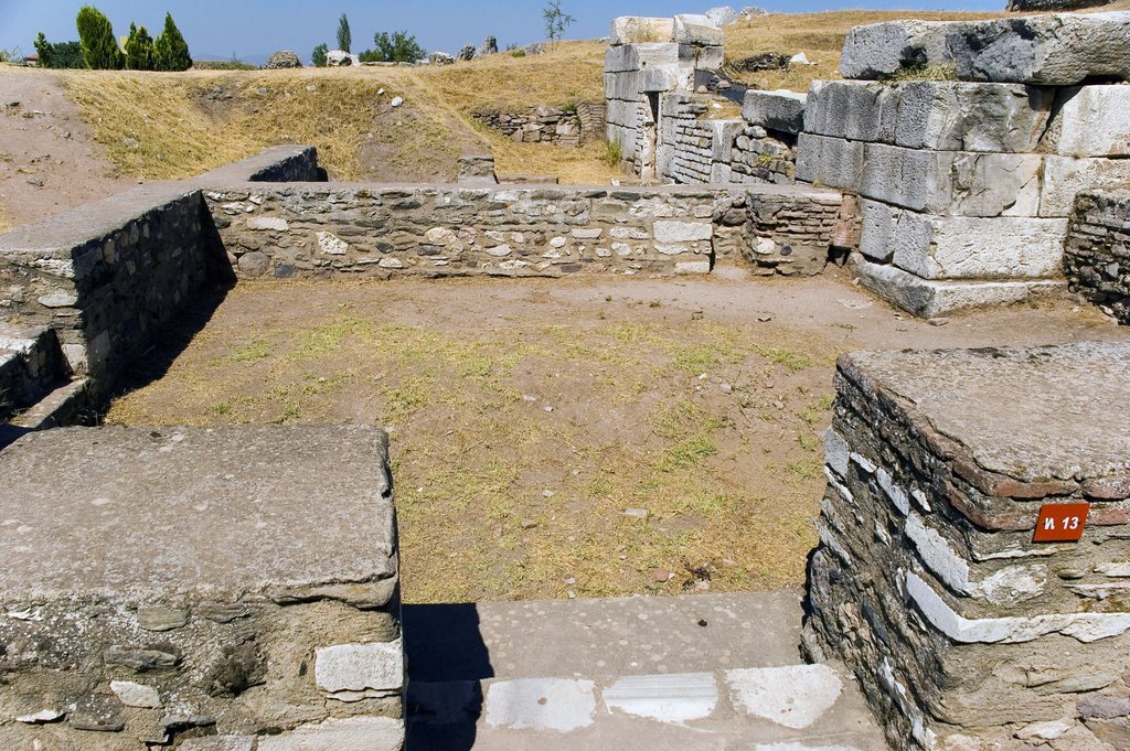 Byzantine shops, Sardis Ancient City, Salihli, Manisa, Turkey by Seref Halicioglu