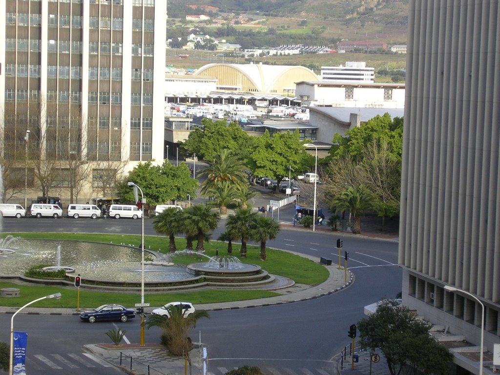 View from within the parking garage towards Adderley Street by Tillie Coetzee