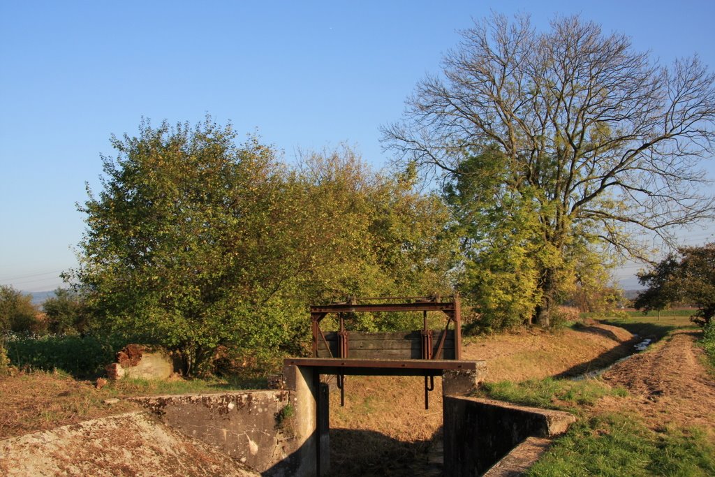 Wehr in Richtung Niederbühl by Frank Kiefer