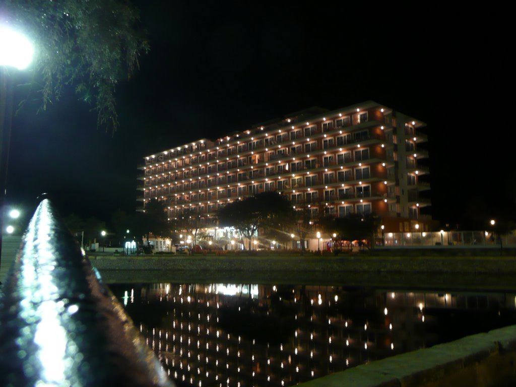 Playa Moreia Apts. S'illot. by night by Keith D