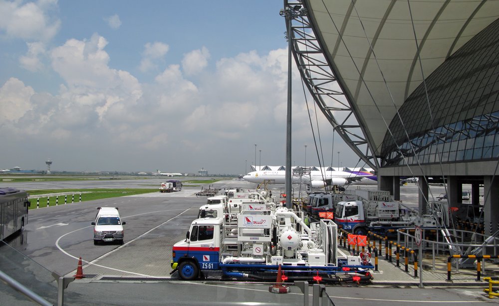 Bangkok, Thailand. Arrival at the airport. by Eivind Friedricksen