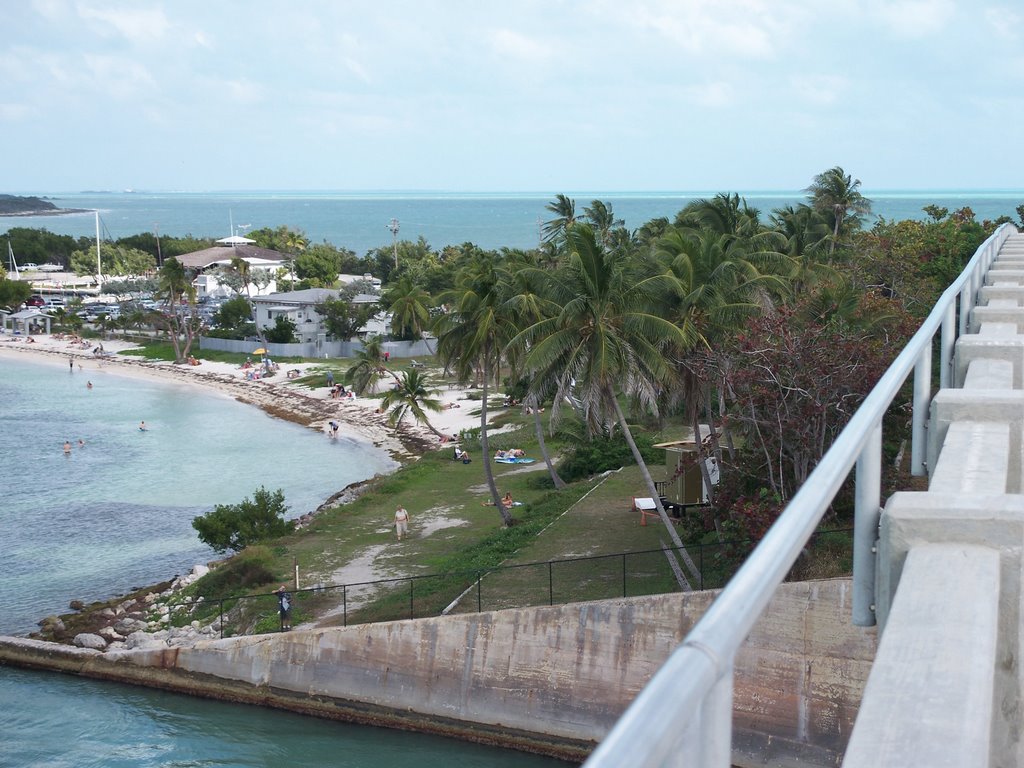 View from top of Old Bridge. by Frank A MAYEDO