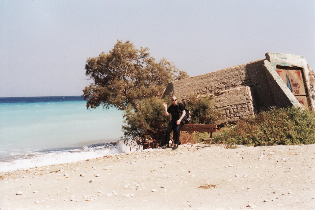 Greek Army Bunker On Kremasti Beach (2003). by Jager1960