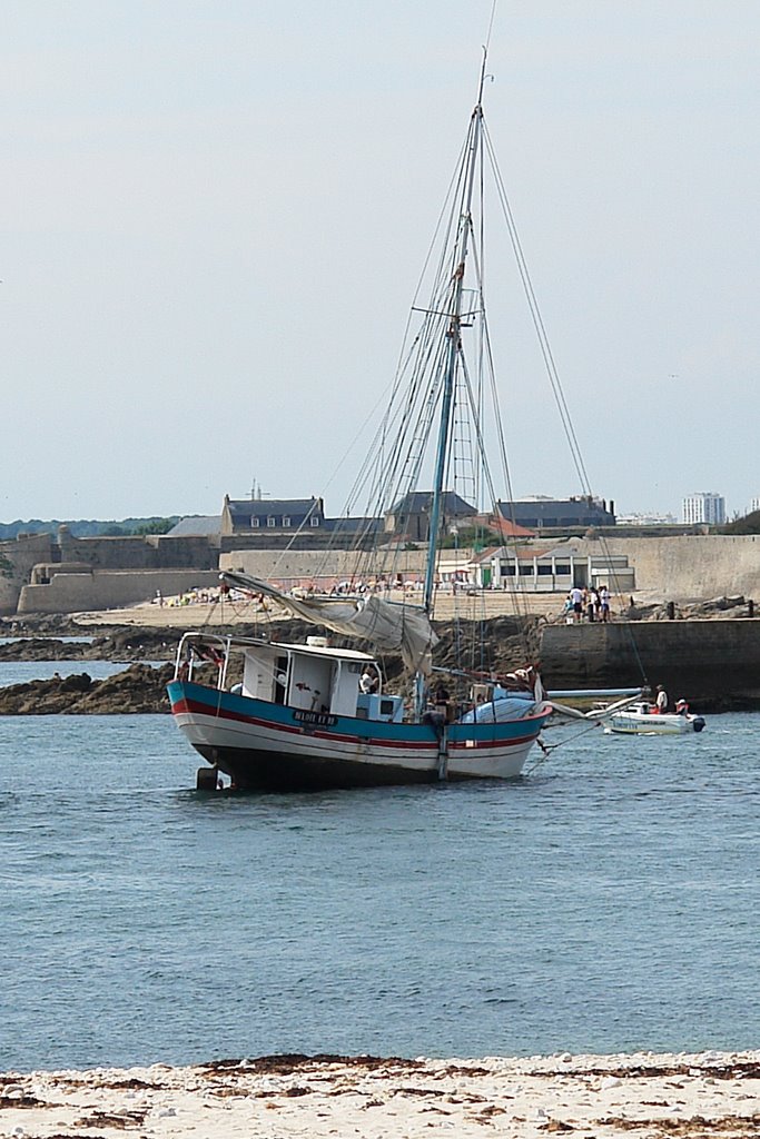 Vieux grément échoué entre Gâvres et Port-Louis by Esiled