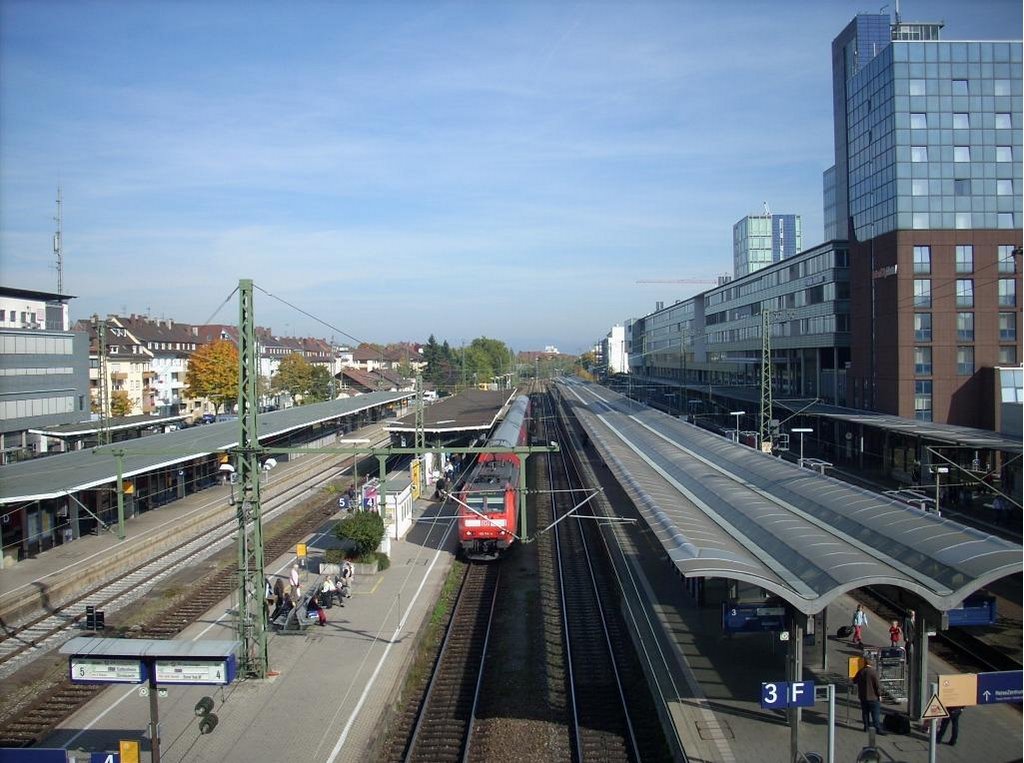 Train station in Freiburg Germany by jspath55