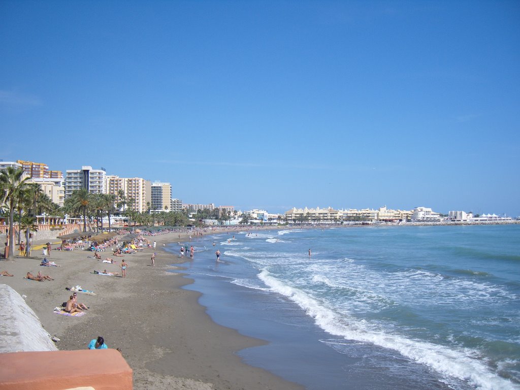 Beach at Benalmedina by jeffrey-kellett