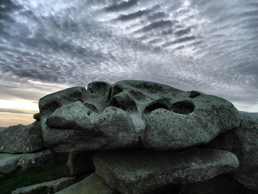 Cups and Saucers Rock, Carn Brea by Tristan Barratt