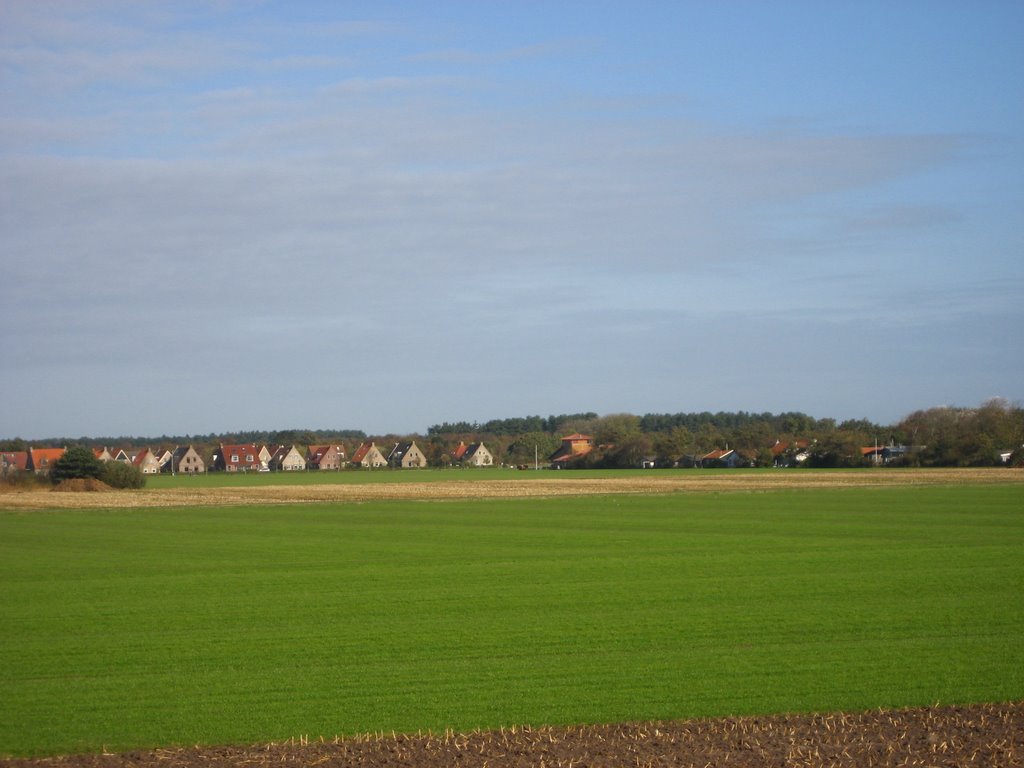 Dorpsaanzicht vanaf de dijk by Jelmerr