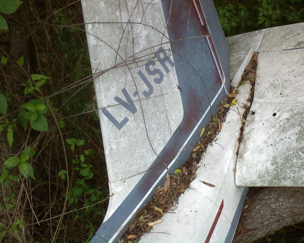 Isla Martin Garcia - Avion destruido en el medio del camino de la selva I by Heraclides