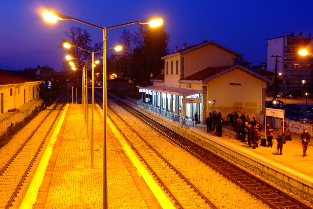 Trikala R.R. Station by Nick Spanos