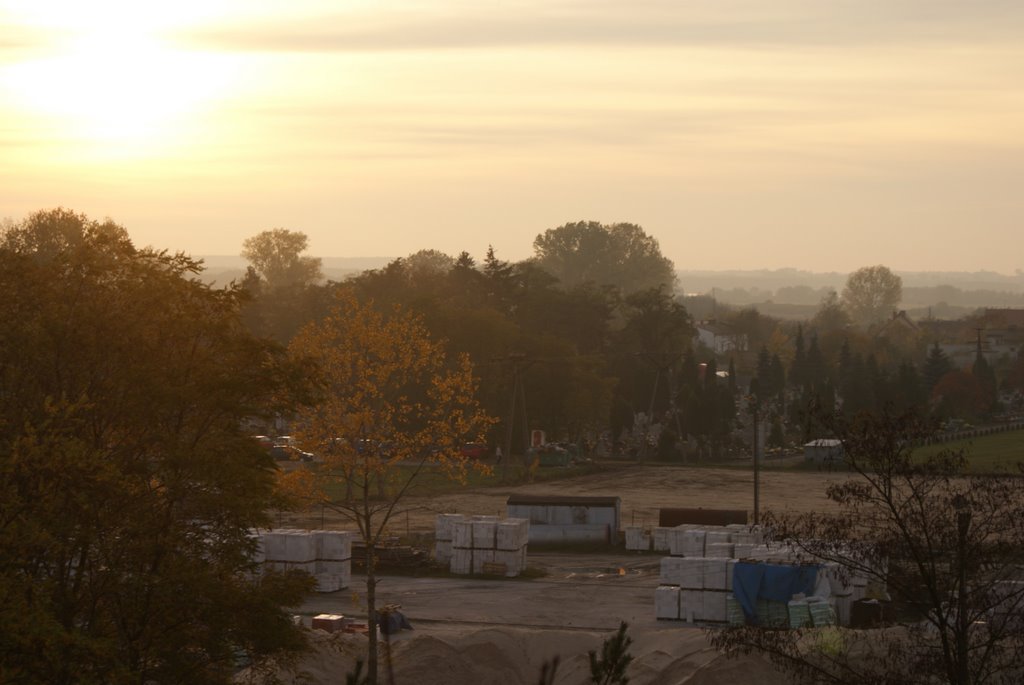 View from Old Evangelical Cemetery on Brickyard. Barcin. Pałuki. Poland. by wurkut