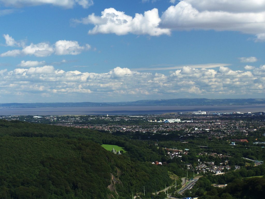 Cardiff city from Garth Mountain by Juliet Cullen