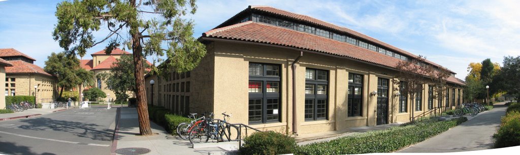 D.School's (Hasso Plattner Institute of Design at Stanford) Former Home, Building 524, 451 Panama Mall, 2008-09 [Ext. Panorama, 2008-10-27] by uri1090