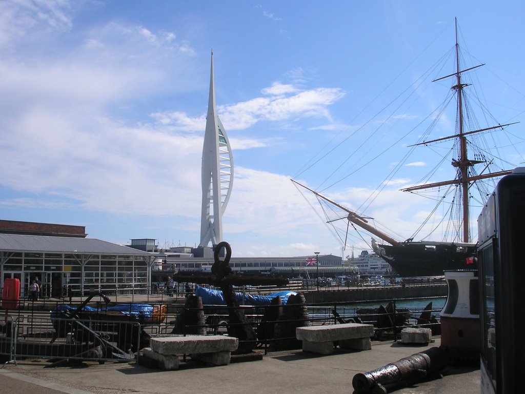 Spinaker tower from royal dockyard by chris heselden