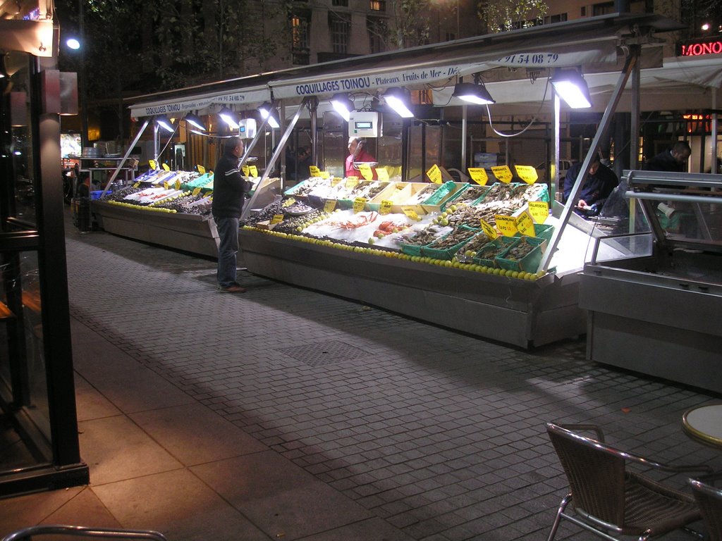 Seafood vendor, Marseille by chris heselden