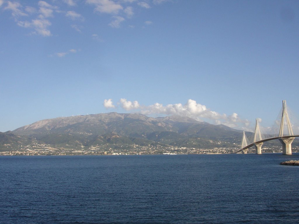 RIO BRIDGE + PANACHAIKO MOUNTAIN by Billy Patra