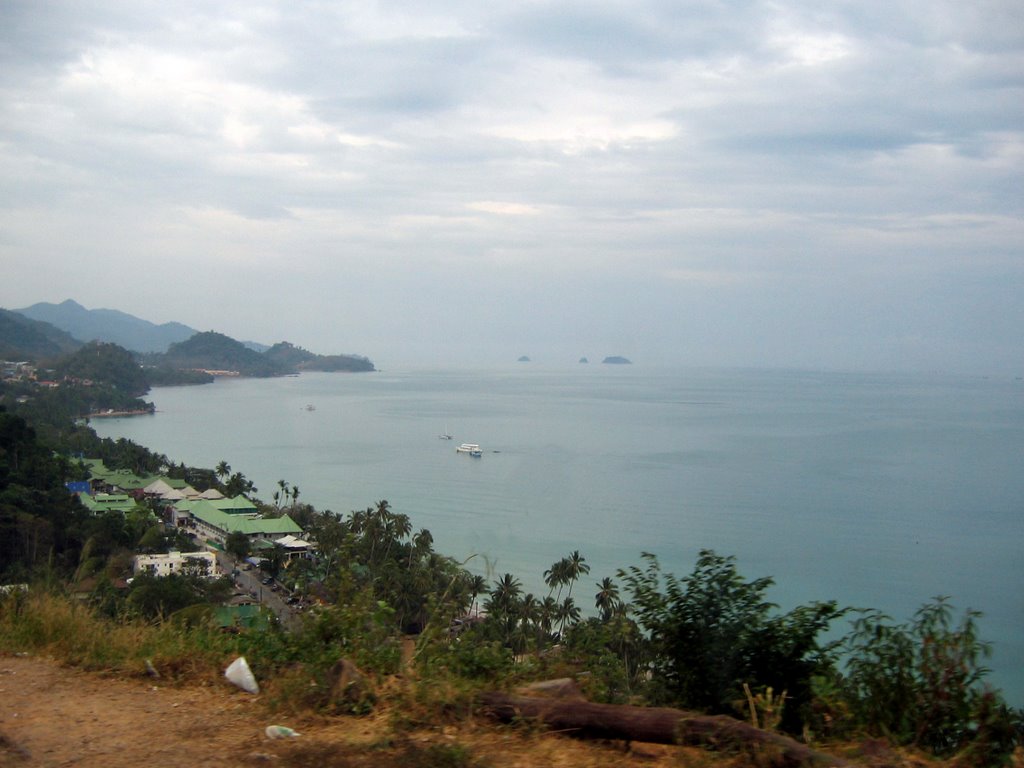 View from above White Sands Beach Koh Chang Thailand by J Roskilly