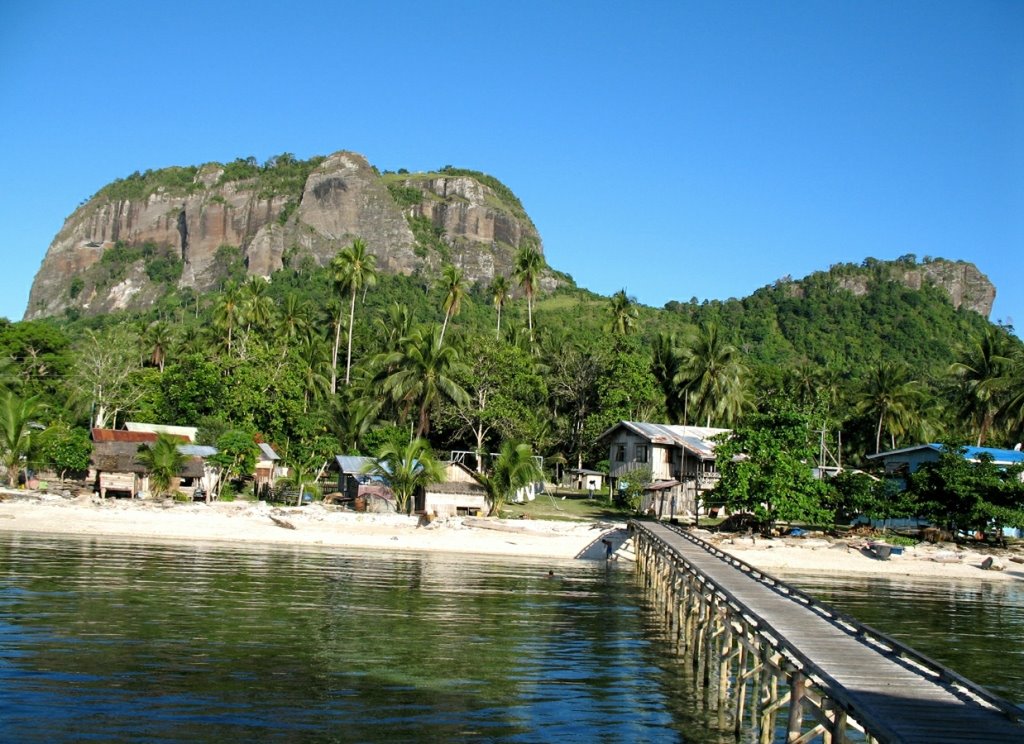 Famous Bongao Peak facing Sulu Sea by Rodolfo C. Lu