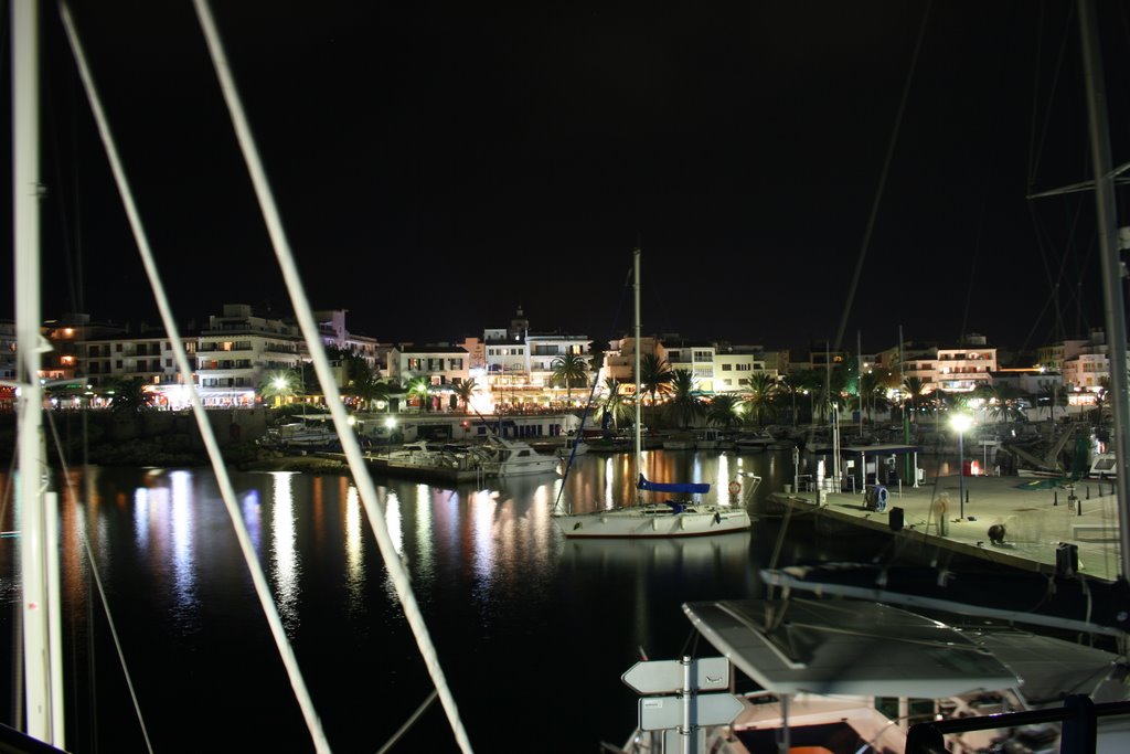 Hafen von Cala Rajada bei Nacht by Lowfloater Photograp…