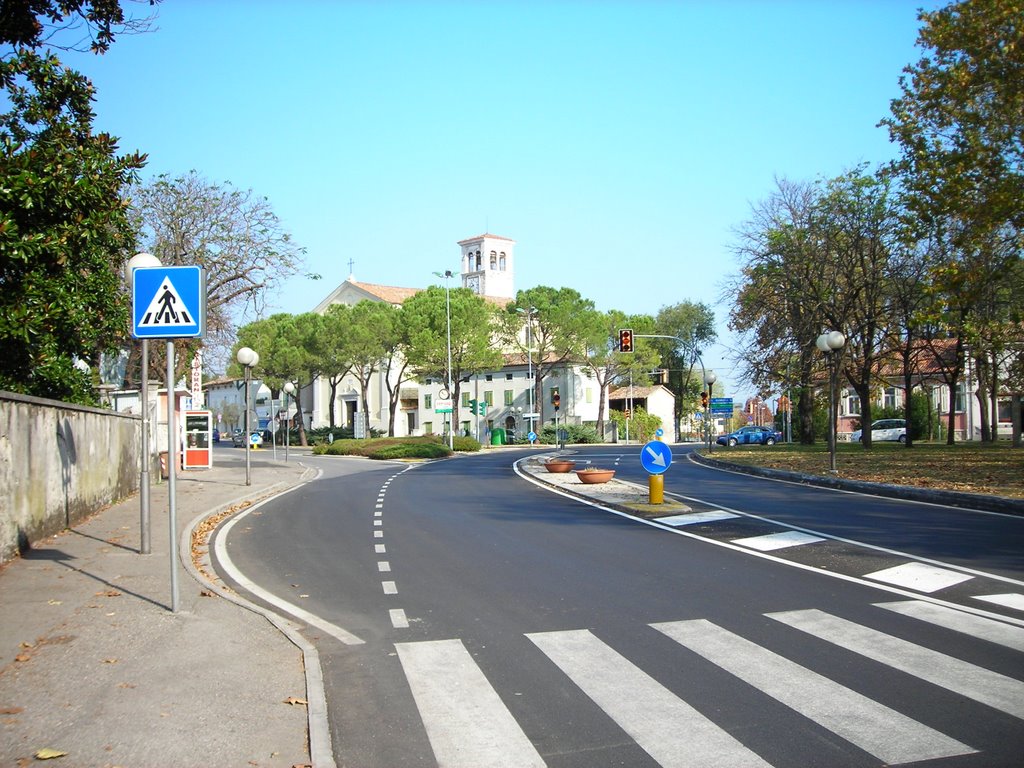 Gradisca D'Is.(Mercaduzzo) bivio per Gorizia by Luigi Grusovin