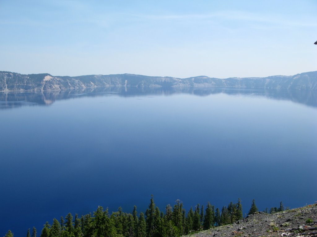 View of Crater Lake from Wizard Island by johnpark