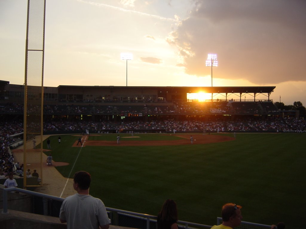 Sunset over Victory Field by wemapstuff.com