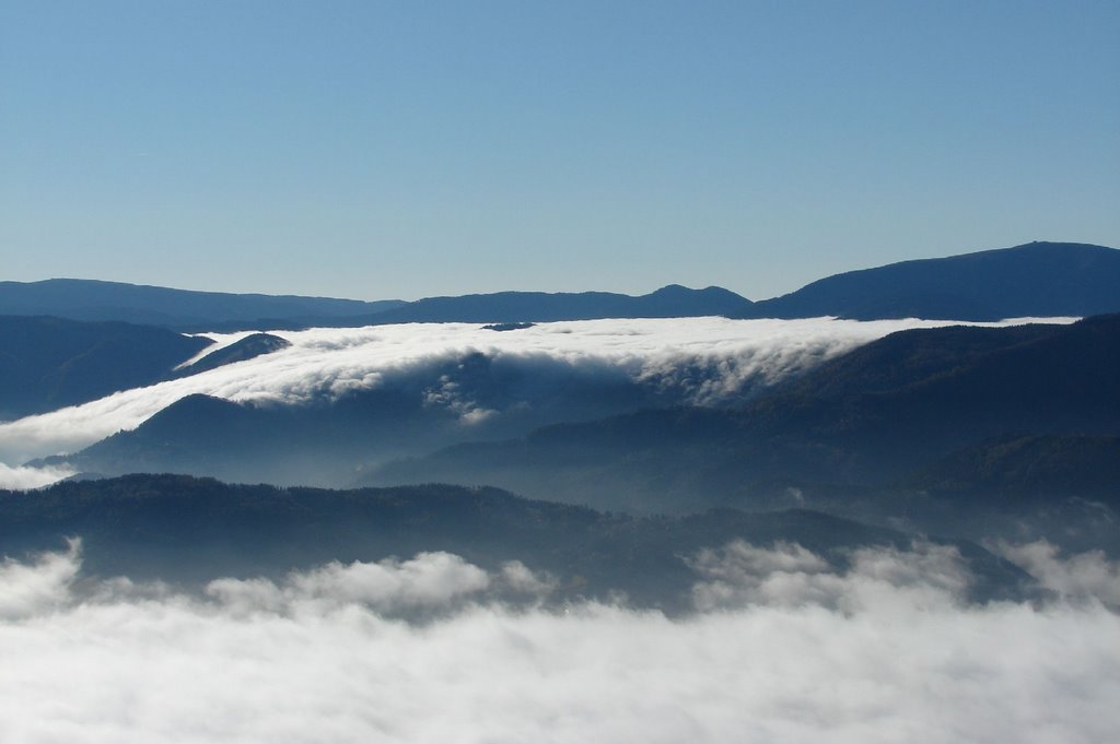 Austria (Österreich), kilátás a Raxról a Semmering felé, SzG3 by szalay3