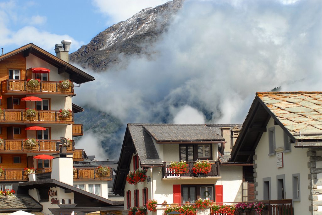 September day in Saas Fee. by Nadia Kushnir