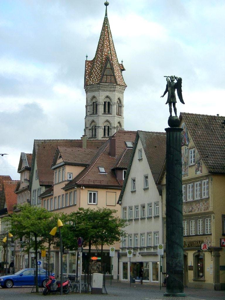 Schwäb. Gmünd - Marktplatz und Johannisturm by Uli Göhler