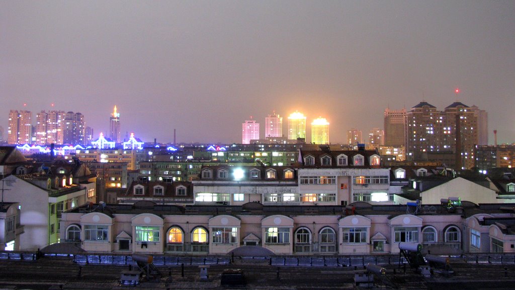 Night view in DanDong 丹东夜景 by Jacky Lee