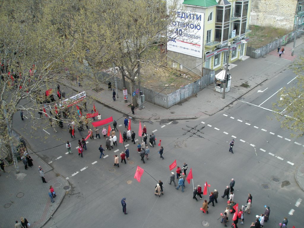 View from Black Sea Hotel - Celebrating of May Day 2007 by Iaroslav