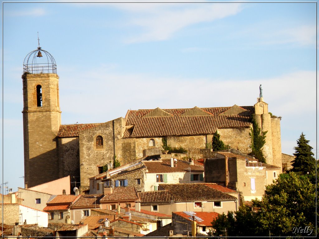 Notre Dame de Beauvoir. _Le centre ancien a pris vie autour du château féodal qui domine le village, quelques décennies plus tard le château devint l’église notre Dame de Beauvoir_ by Rubio Nelly