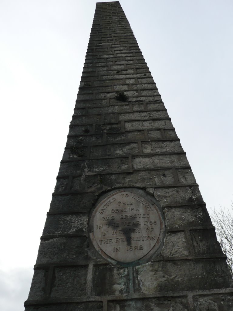 Obelisk atop the old castle by Tim Boon