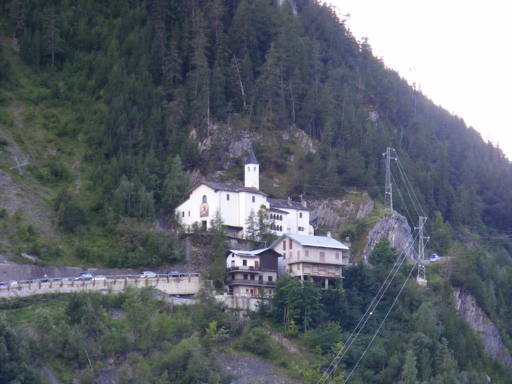 Notre-Dame de la Guérison Sanctuary .Templom Courmayeur-nál by JocH