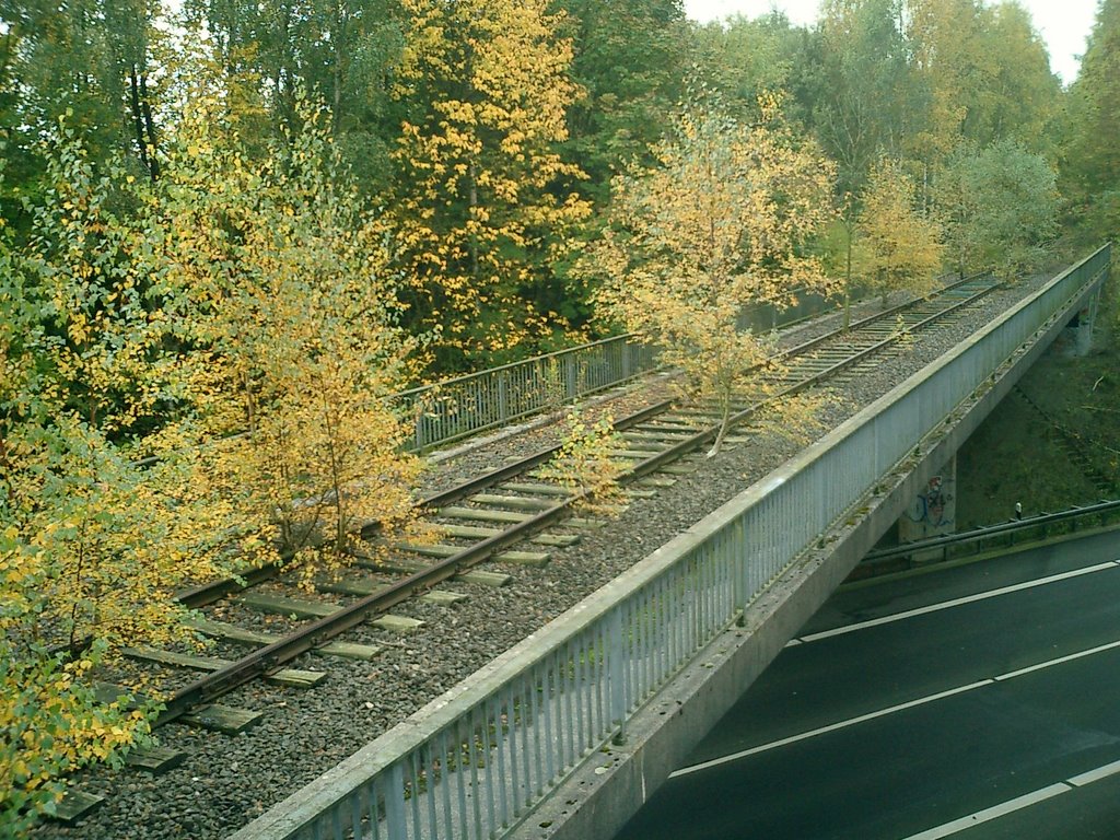 Alte Eisenbahnbrücke übern "Neuer Hellweg" in Castrop-Rauxel by dheike