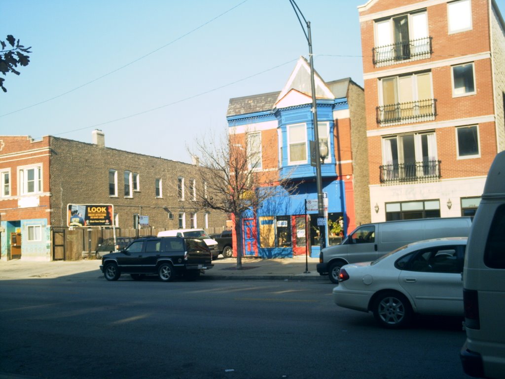 Blue Building by kelseyleyva