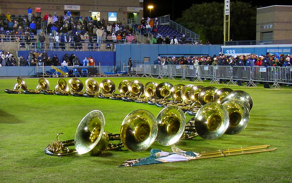 Norfolk Spartan Legion 's horns at rest by VKeith