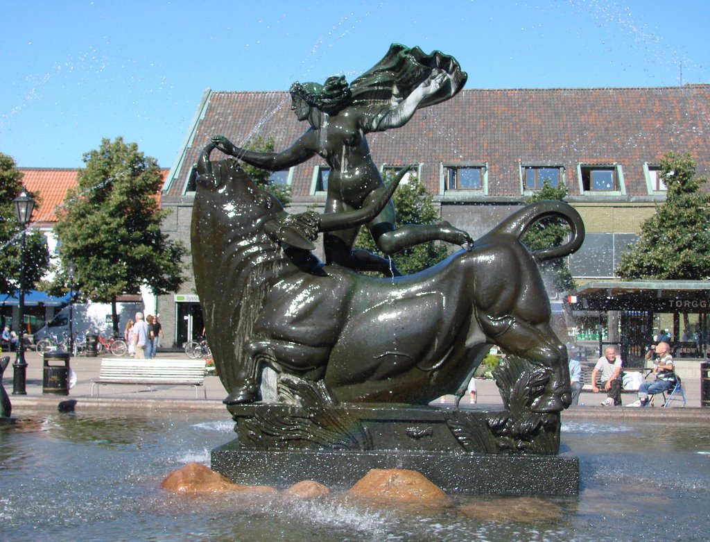 Carl Mille´s fountain "Europe and Zeus/Bull" (1929) by P.Mrazek