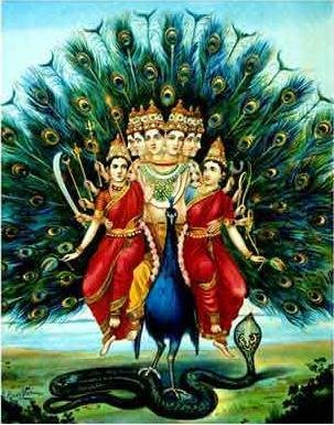 Lord Muruga Art by Raja Ravivarmma. by Ramalinagm N.