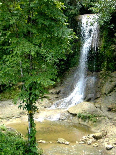 Refreshing; Collazo Creek And Fall, San Sebastian, PR by Edwin Rondon Betancourt